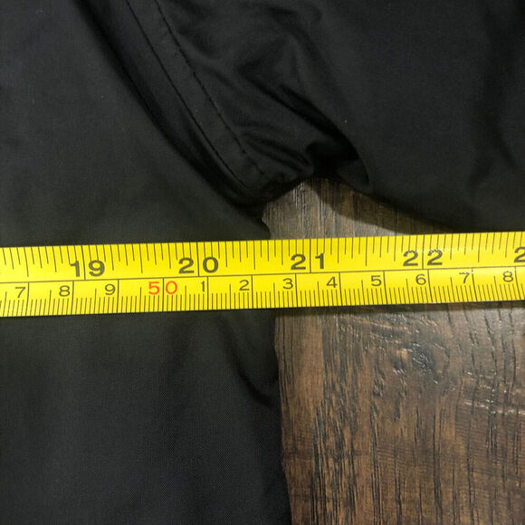 Fox Fam Size Small Black Nylon Snap Front Jacket Windbreaker - Picture 4 of 10
